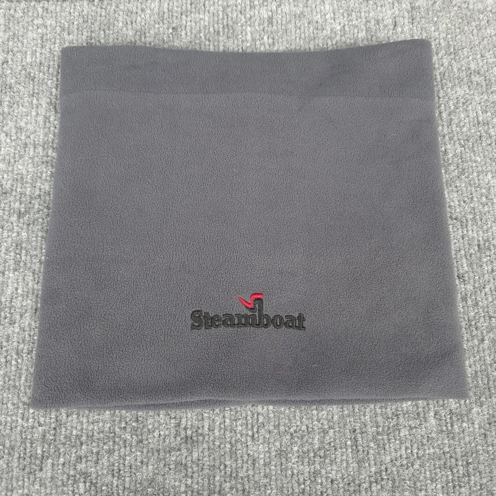 Steamboat Fleece Neck Gaiter Scarf Mens One Size Gray Cowl‎ Snood Winter Ski